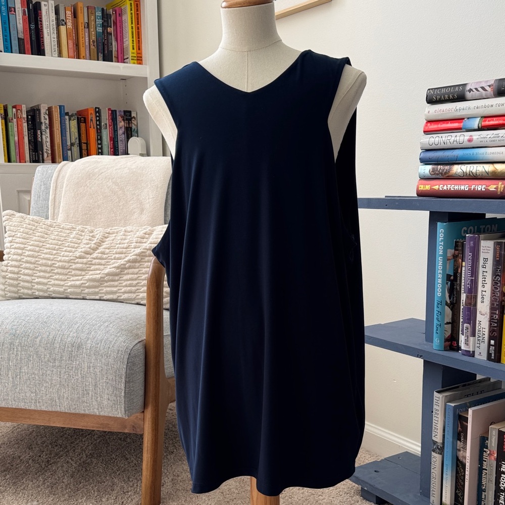 Ralph Lauren Navy Blue Sleeveless Blouse